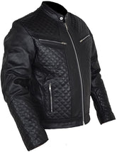 Classyak Men Real Leather Motorbike Jacket, Quality Naked Cowhide